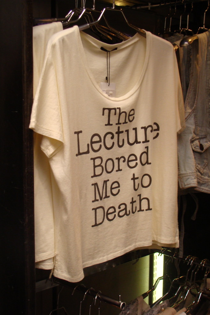 "The lecture bored me to death" by Graham Stanley is licensed under CC 2.0